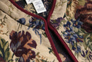 1990-00s button less botanical tapestry jacket