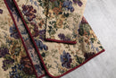 1990-00s button less botanical tapestry jacket