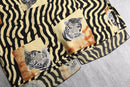 tiger pattern sheer layer shirt