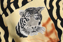 tiger pattern sheer layer shirt
