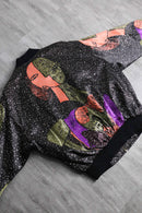 picasso like pattern blouson