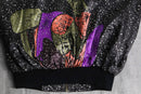 picasso like pattern blouson