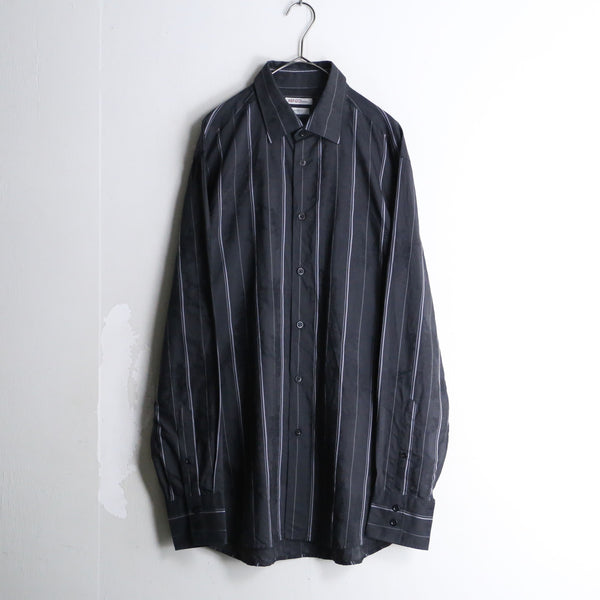 "KENZO" black stripe design L/S shirt