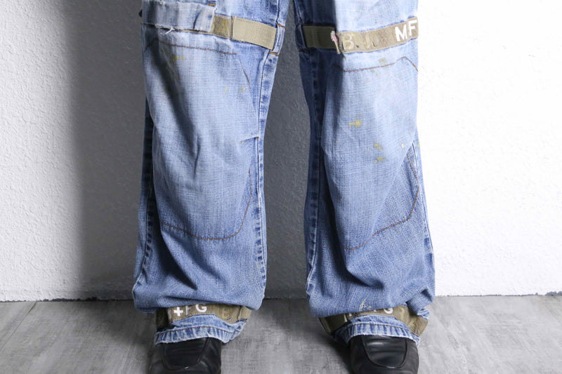 1990s Marithe + Francois Girbaud shuttle pants DAMAGE