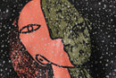 picasso like pattern blouson