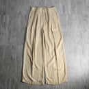 2000s GAP gold thread weaving 2tuck linen rayon baggy slacks