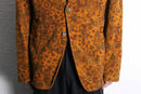 paisley design corduroy easy tailored jacket