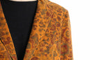 paisley design corduroy easy tailored jacket