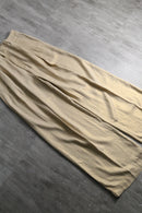 2000s GAP gold thread weaving 2tuck linen rayon baggy slacks