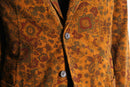 paisley design corduroy easy tailored jacket