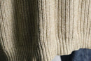 ”Eddie Bauer” beige color henley neck knit