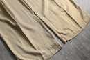 2000s GAP gold thread weaving 2tuck linen rayon baggy slacks