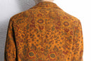 paisley design corduroy easy tailored jacket