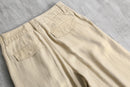 2000s GAP gold thread weaving 2tuck linen rayon baggy slacks