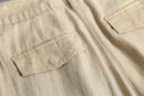 2000s GAP gold thread weaving 2tuck linen rayon baggy slacks