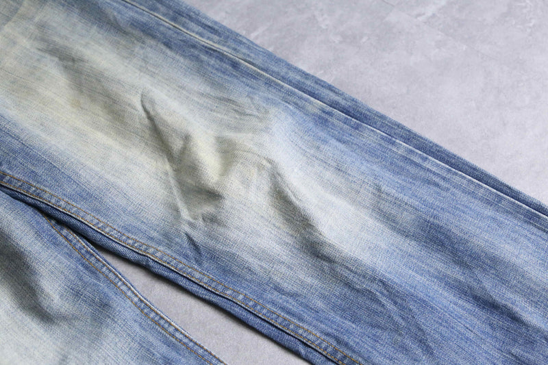 "DIESEL" blue color tapered denim pants