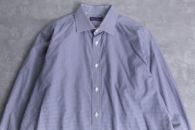 “Ralph Lauren purple label” gingham check shirt