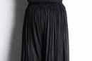 black pleats sheer balloon wide pants