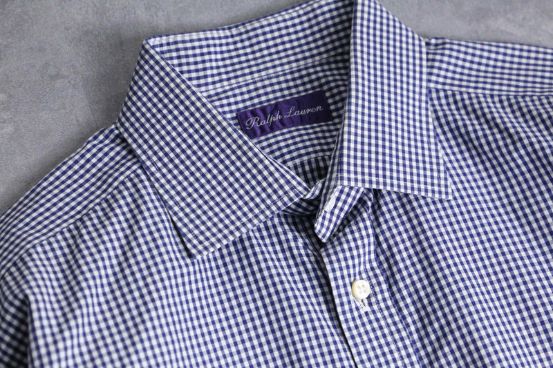 “Ralph Lauren purple label” gingham check shirt