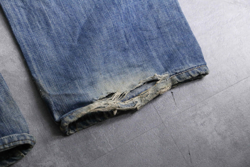 "DIESEL" blue color tapered denim pants