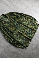 2000s I.N.C abstract pattern open collar shirt