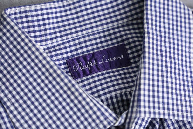 “Ralph Lauren purple label” gingham check shirt