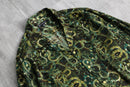 2000s I.N.C abstract pattern open collar shirt