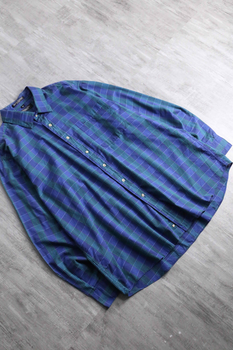 “Christian Dior” blue check shirt