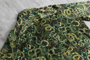 2000s I.N.C abstract pattern open collar shirt