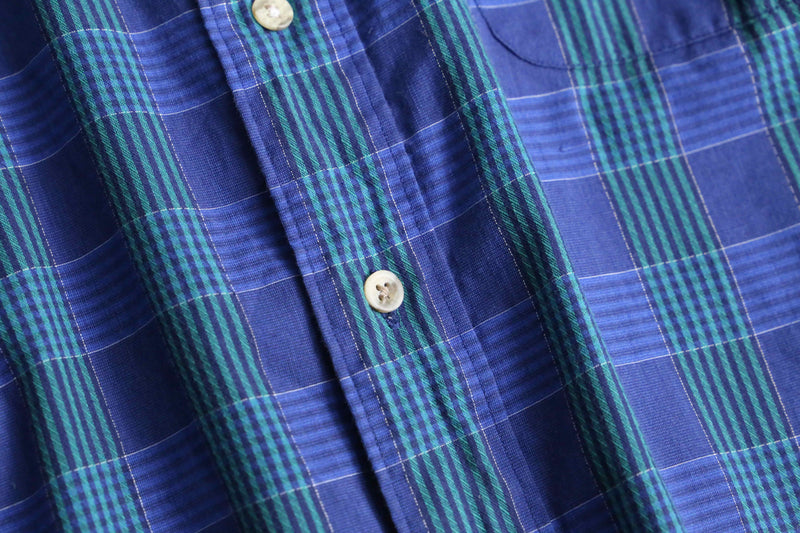 “Christian Dior” blue check shirt