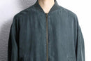"PERRY ELLIS" ink black color silk jacket
