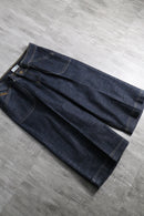 2000s wide baggy denim shorts