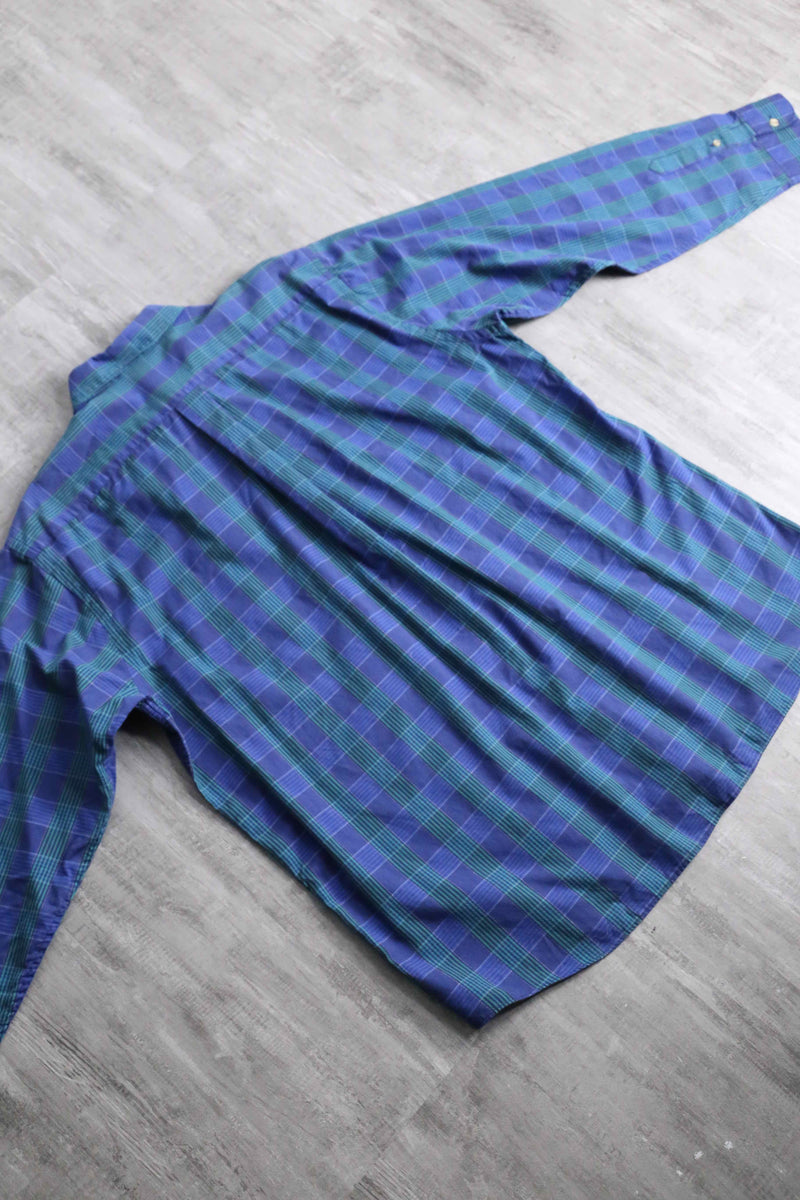 “Christian Dior” blue check shirt