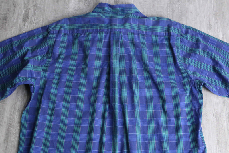 “Christian Dior” blue check shirt