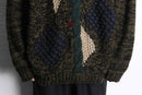 design switch cable pattern crew neck knit