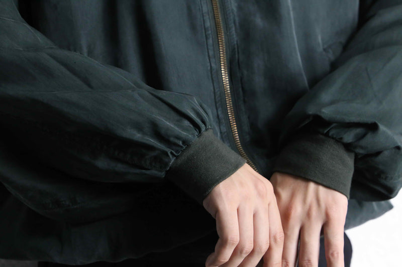 "PERRY ELLIS" ink black color silk jacket