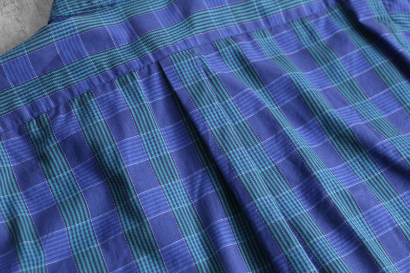 “Christian Dior” blue check shirt