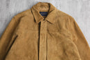 “BANANA REPUBLIC” light brown suede leather jacket
