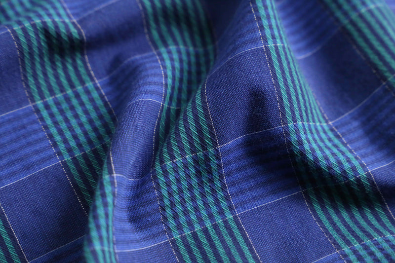 “Christian Dior” blue check shirt