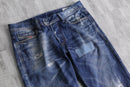 DIESEL good aging&damage straight denim pants