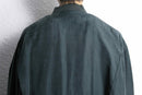 "PERRY ELLIS" ink black color silk jacket