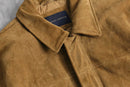 “BANANA REPUBLIC” light brown suede leather jacket