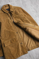 “BANANA REPUBLIC” light brown suede leather jacket