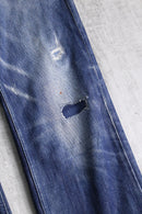 DIESEL good aging&damage straight denim pants