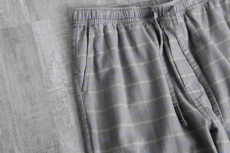“Eddie Bauer” gray check easy pants