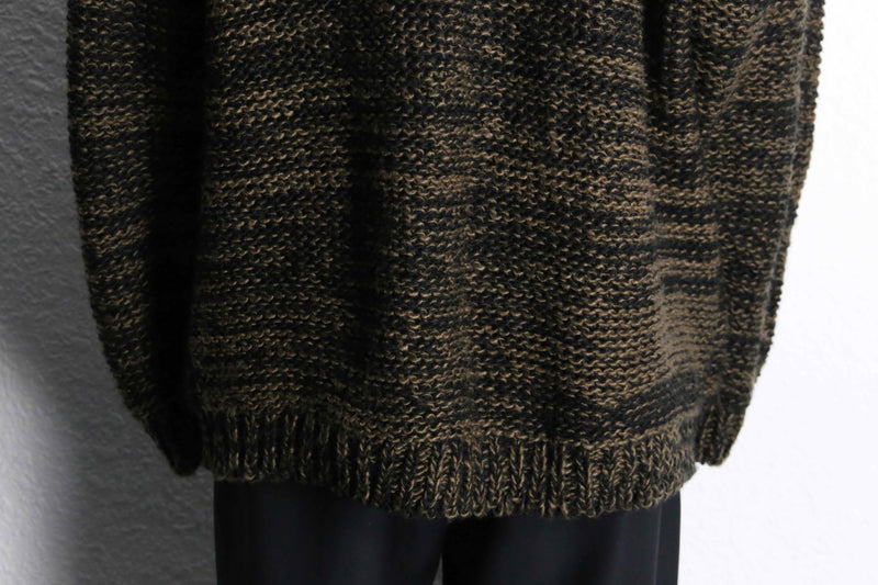 design switch cable pattern crew neck knit