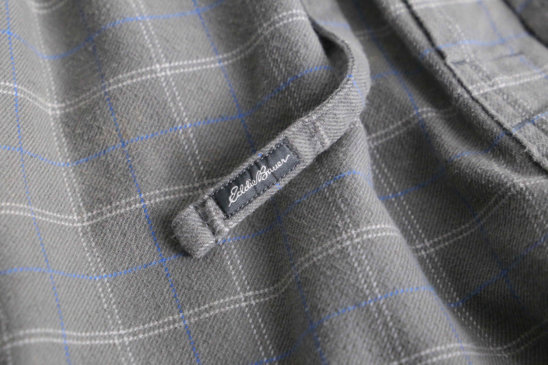 “Eddie Bauer” gray check easy pants