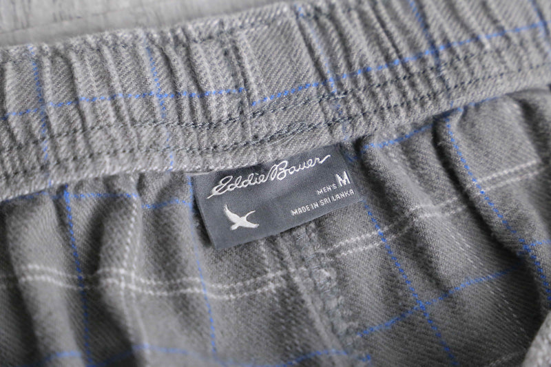“Eddie Bauer” gray check easy pants