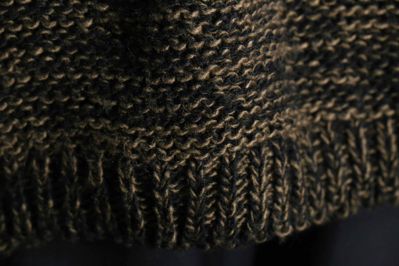 design switch cable pattern crew neck knit