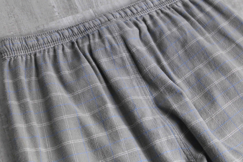 “Eddie Bauer” gray check easy pants